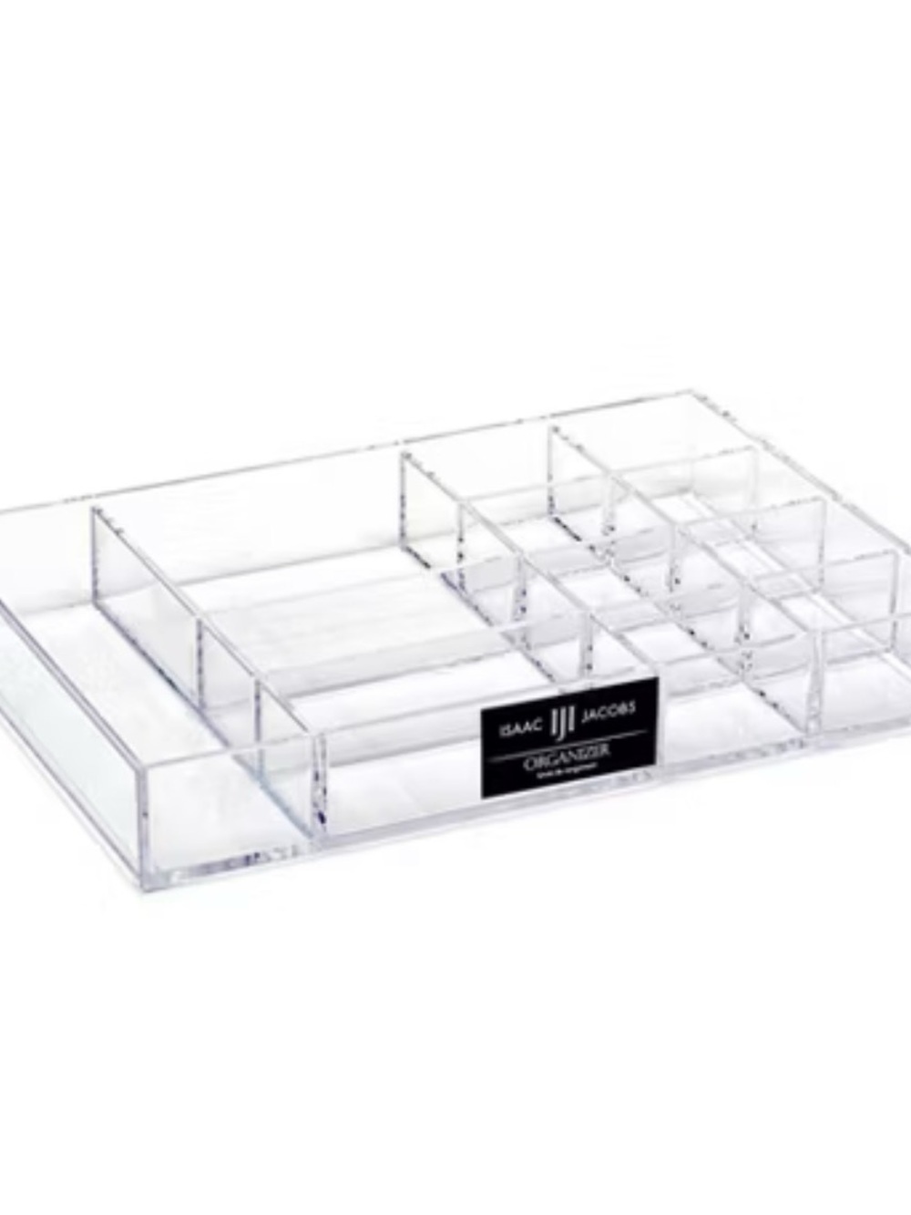 NWT Clear Acrylic Makeup Organizer Tray - Clear